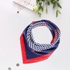 KRYMSON 2-Piece Nautical Scarf, Red/Blue/White Square Scarf, Nautical Sailor Costume