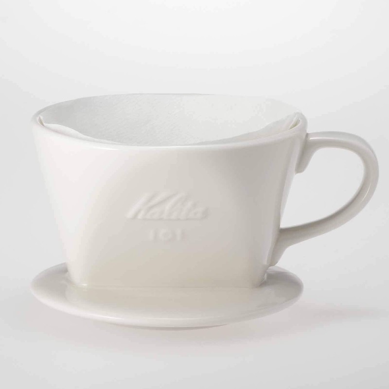 Kalita #01001 101-Roto Ceramic Coffee Dripper, For 1-2 People, Color: