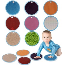 niCWhite Sensory Mats for Autistic Children Assorted Textured, Sensory Floor Tiles Educational Tactile Sensory Toys for Kids Baby Toddler, Sensory Wall Panel, Sensory Room Equipment (8)