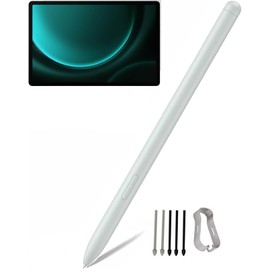 Tab S9 FE S Pen (4096 Pressure Sensor) (Pen Tips 0.7mm) Compatible with Galaxy Tab S9 FE+/S9 FE 2023 All Version Stylus Pen Touch S Pen with 5*Tips/Nibs (Mint)