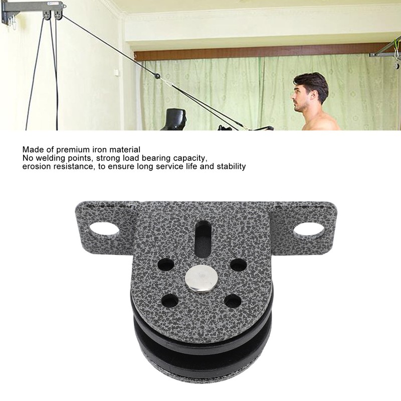 Wall Mount Pulley Wheel Iron Heavy Duty Traction Silent Fixed