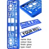 TAPORT® PURE BLUE CAR REGISTRATION HOLDER FOR ANY CAR ,