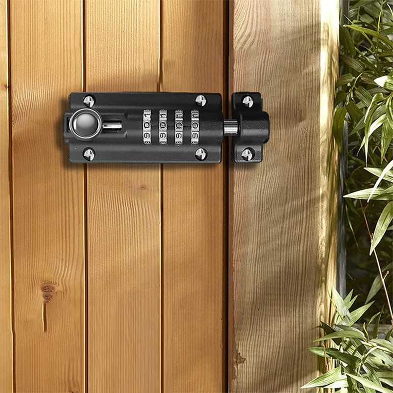 Combination Password Lock Bolt, Gate Lock Shed Door Latch Keysafe