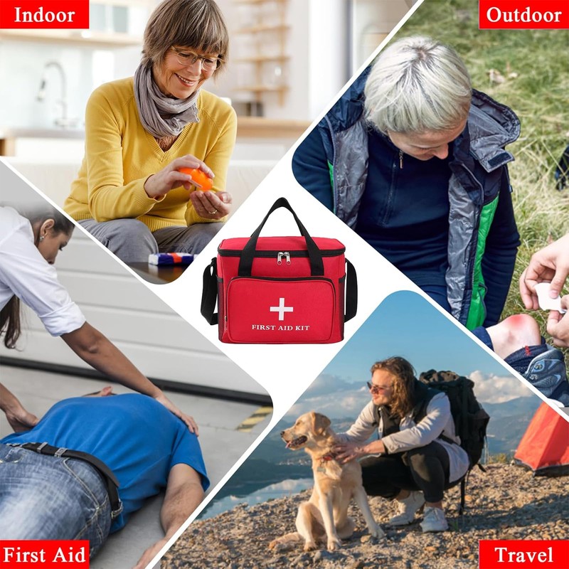 Syznoctil Emergency Medical Bag Organizer - Large Pill Bottle Storage