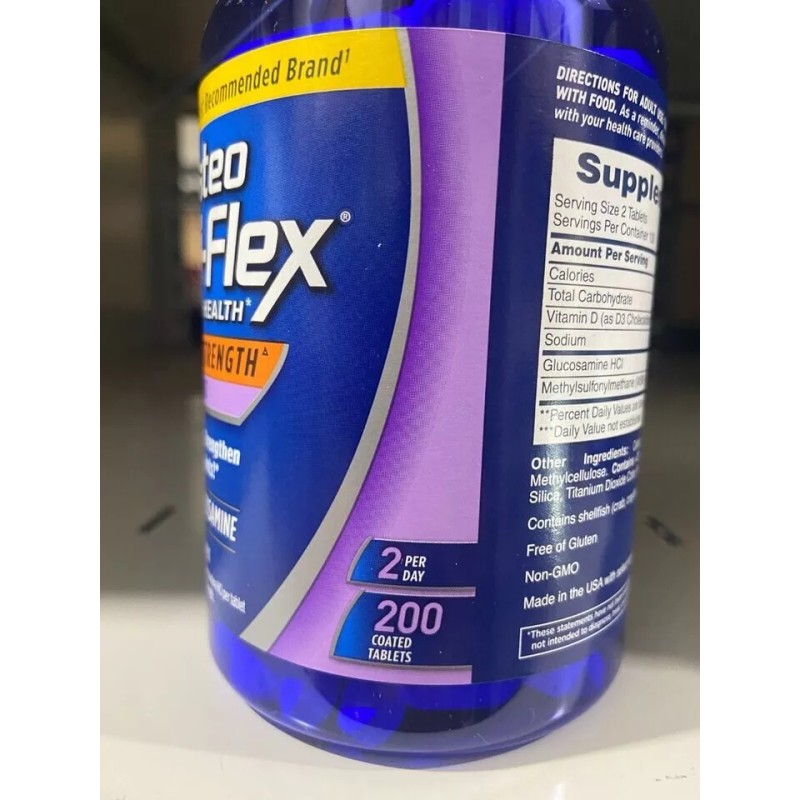 OSTEO BI-FLEX Triple Strength 200 Tablets WITH Glucosamine MSM D3