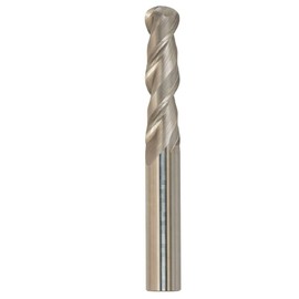 Rohit 4 Flute C-102 Ball Nose Solid Carbide End Mills 3/16" Cutter Diameter, 1/2" Cut Length 3/16" Shank Diameter and 2" OAL Uncoated