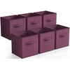 Sorbus Foldable Storage Cubes - 6 Fabric Baskets for Organizing