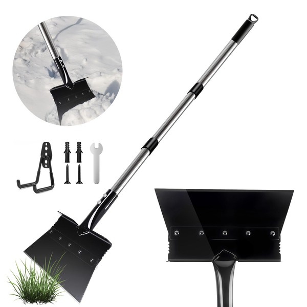 Garden Flat Shovel Weeding Tool 53-inch Multifunctional Cleaning Shovels Heavy