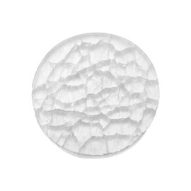 NKlaus Selenite Round Plate 6 cm - Handmade Round Selenite Plate for Meditation and Healing Stones, Perfect Spiritual Decoration for Storing Jewellery and Energetic Harmonisation 16376