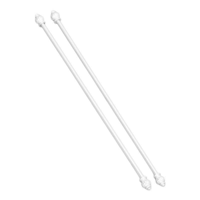 Miniature Curtain Rods 1/12 Scaled Simulation Alloy Dollhouse Double Layer