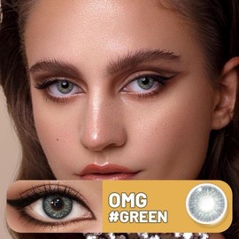 Turin-Blue Eyelash Tweezers for Eye Contact Lens Application and Display Purpose makeup tool set:_Omg green