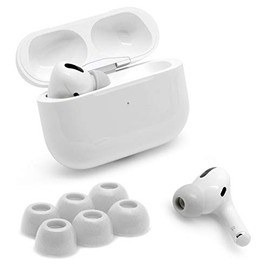 Eartune Fidelity UF-A Premium Memory Foam Tips for AirPods Pro - Fits in Charging Case, Stays in Your Ears, Superb Sound Isolation, and Built-in Waxguard - Assorted S/M/L, [Grey]