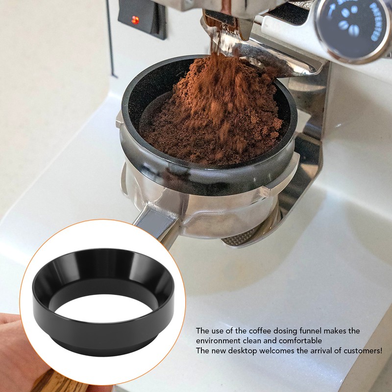 53mm Coffee Dosing Funnel Aluminum Alloy Magnetic Coffee Powder Dosing