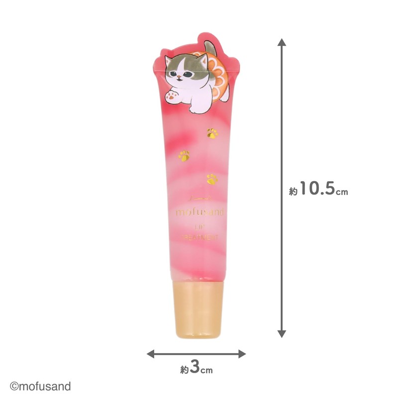 SHOBIDO 粧美堂 mofusand ダイカットコスメシリーズ リップトリートメント ＜ チェリーピンク＞ 無香料 モフサンド MD46888