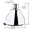 YOO.MEE High Pressure Fixed Shower Head - Strong Powerful Pressure