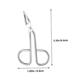 COLLBATH Brow Eyebrow Clip Stainless Steel Tweezers Scissor Handle for Women Lash Tool Beauty Accessories