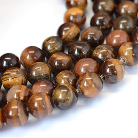 Perlin G64 Tiger Eye Gemstone Beads 4 mm A Grade Natural Stone Round Pearl Necklace with Hole for Threading Gemstone Tiger Eye Gemstone Beads 45 Pieces