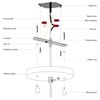 MAYOMAJO 5-1/8 Inches Light Fixture Ceiling Canopy Kit Pendant Light