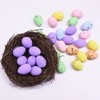 100PCS Colorful Foam Eggs Easter Egg Ornaments Crafts Birds Eggs
