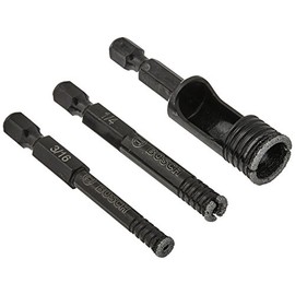 BOSCH - HDGM2 Bosch HDGM 3-Piece Diamond Hole Saw Set Black