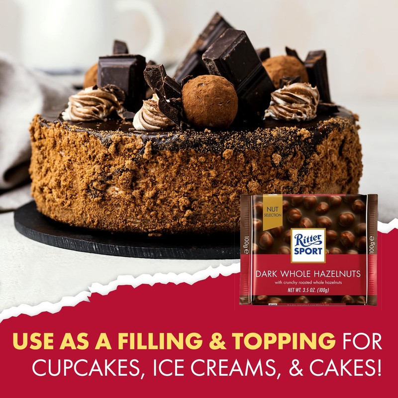 Ritter Sport 100g - Pack of 5 - (Dark Whole
