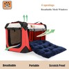 Extra Large Cat Carrier, Collapsible Dog Travel Crate, Soft-Sided, Lightweight,