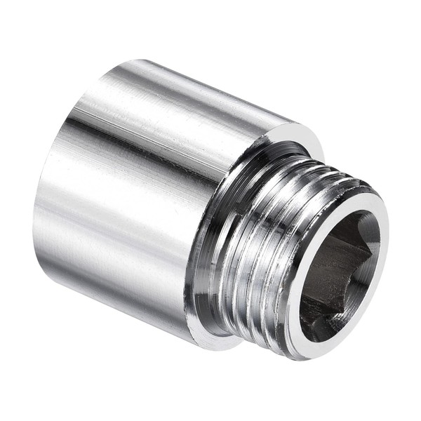 Unifizz Nickel Plated Brass Pipe Fitting Extension 20mm G1/2 Female