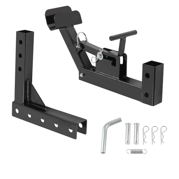 maXpeedingrods Adjustable Trash Can Transporter Hitch with Adaper Garbage Can