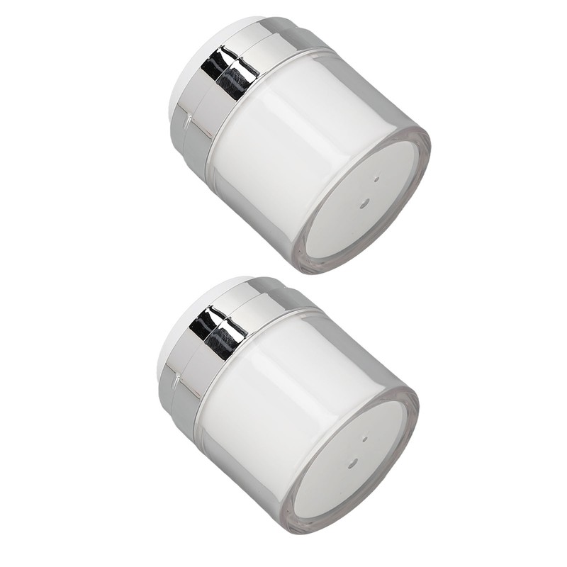 2pcs 50ml Cream Jar Refillable Empty Acrylic Vacuum Makeup Jar