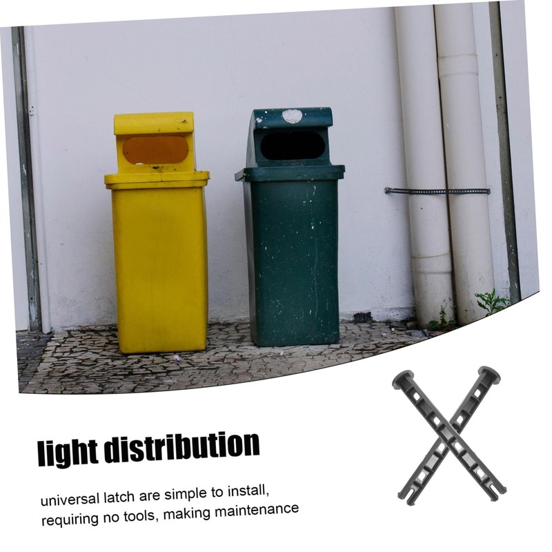 Kisangel 10pcs Bin Lid Hinge Trash Can Latch Replacement Design