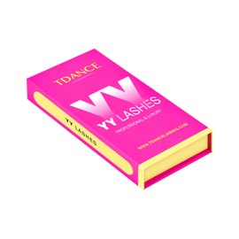 TDANCE YY Lash Extensions Premade Volume Eyelash Fans YY Lashes Matte Black W Lashes Extensions(YY-D-0.07,8-15 mm)