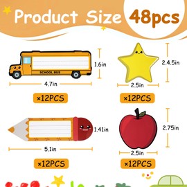 48PCS Magnetic Name Tags Classroom Reusable Dry Erase Labels Back to School