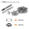 sourcing map 100pcs Grommet Tool Kit 8mm Copper Grommet Eyelet