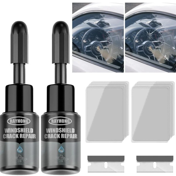 Unbranded Ultimate Windshield Crack Repair Kit - 2 Set for