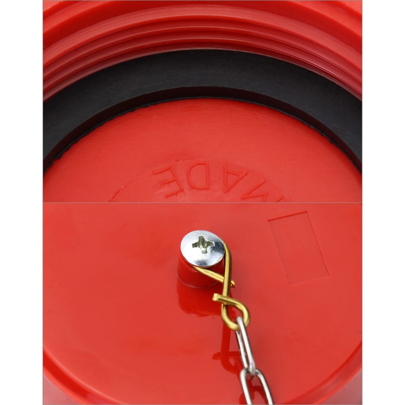 QWORK 2-1/2" NST/NH Plastic Fire Hose Connection Standpipe Cap Fitting