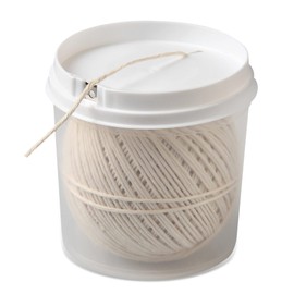 Fackelmann grill / roast line, roulade line in dispenser box, kitchen thread for meat, vegetables or fish (color: beige), quantity: 1 piece