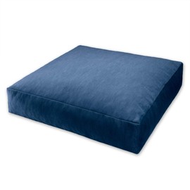 Jaxx Brio Large Décor Floor Pillow/Meditation Yoga Cushion, Plush Microvelvet, Indigo
