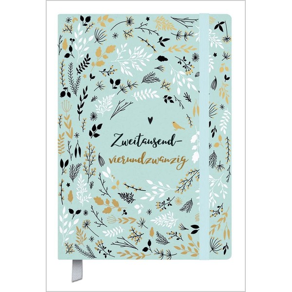 Terminkalender Campus Mint Flowers 18 Monate 2024/2025: Terminplaner 13 x