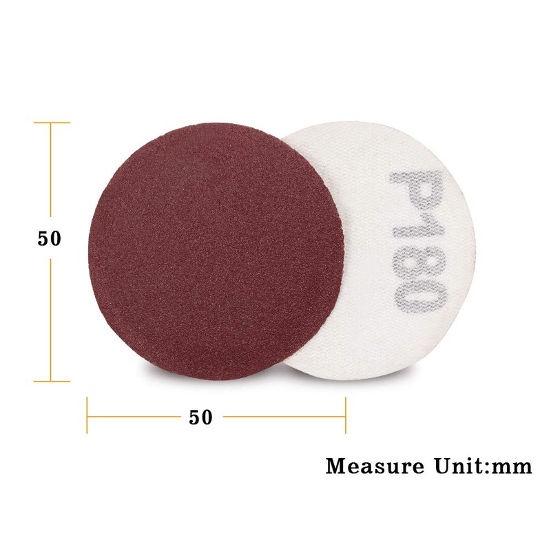 SPEEDWOX 100pc 2 inch Sanding Discs Hook and Loop Sandpaper