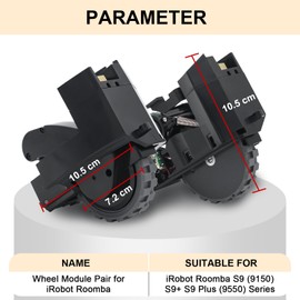 Bolan-Tech Right Left Drive Wheel Assembly Module Wheel Replacement Module Compatible for S9 (9150) S9+ S9 Plus (9550) Robot Vacuum Cleaner Replacement Parts