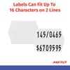 Meto Price Gun Labels, White 0.63" x 0.87" (16 x
