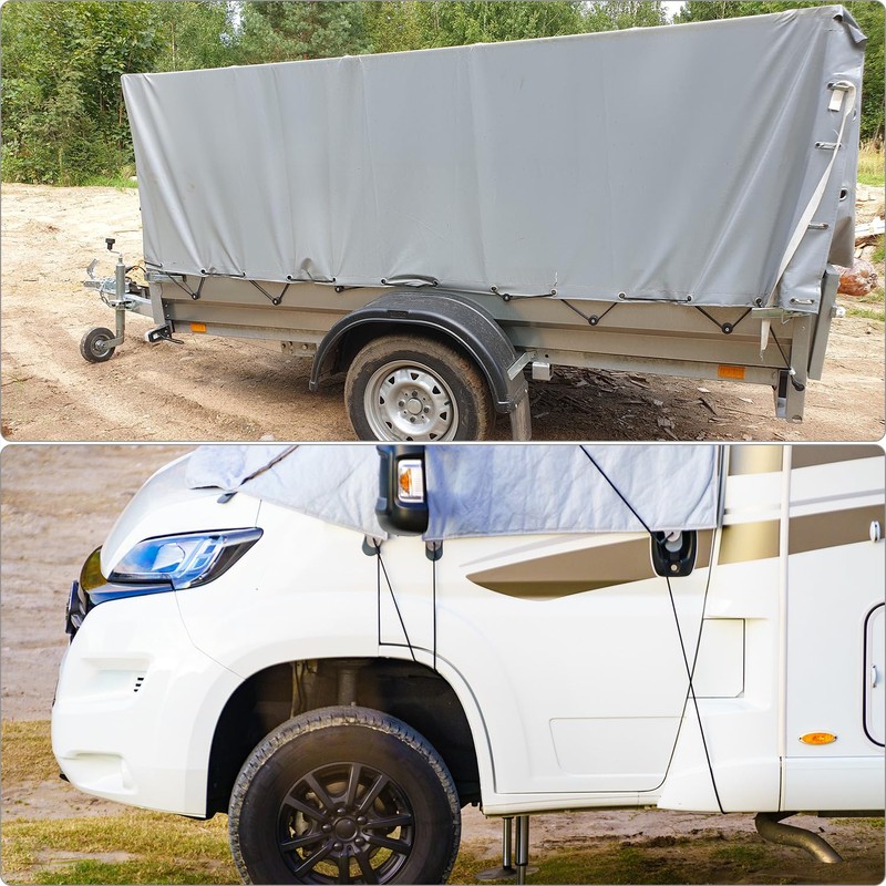 QWORK® Elastic Bungee Cord 6mm x 10m - Multicore Elastic