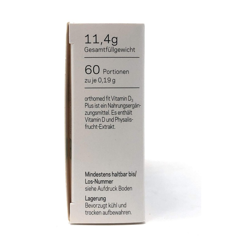 orthomed orthomed fit Vitamin D3 Plus 60 veg. Kapseln (11,4g)
