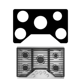 2Packs Stove Top Liner For GE Model JGP5030DL1BB 30 inch Gas Range Stove Top Protector Cooktop guard