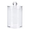 Cotton Round Dispenser, Round Clear Acrylic Makeup Cotton Pad Swab