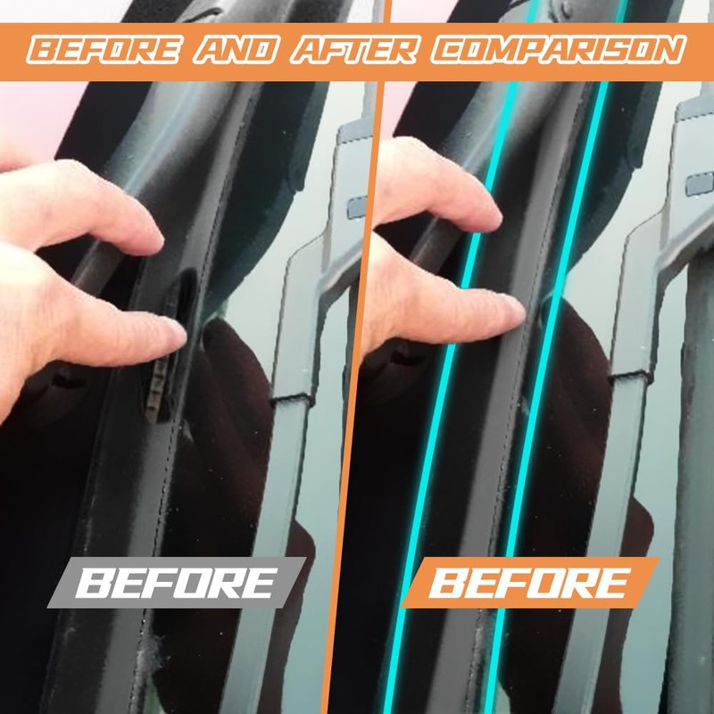 WINUERK Car Front Windshield Rubber Seal Strip, 1.7M/5.6FT Self Adhesive