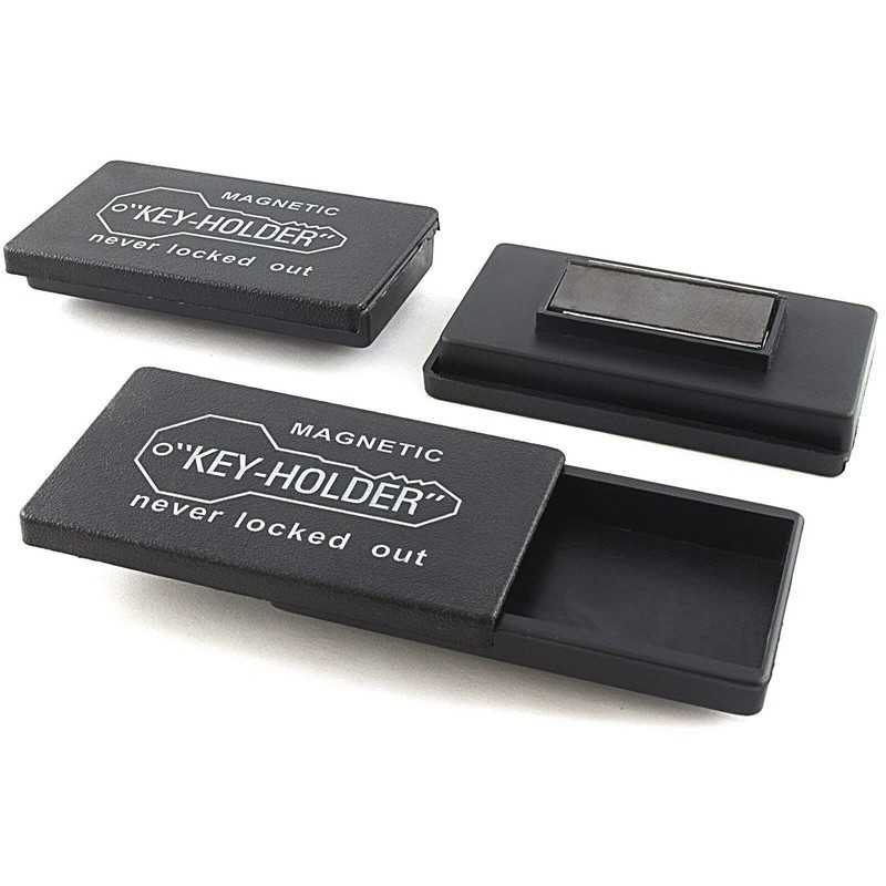 2pcs Magnetic Key Box Hide-A-Key Storage w/Strong Magnet Home Cars