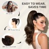 SOFEIYAN Claw Clip Ponytail Extension 16 inch Curly Wavy Clip