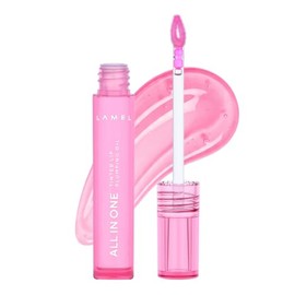 Lamel- Aceite labial todo en uno brillo labial ligero, no pegajoso, con color, voluminizador e hidratante bálsamo labial para todos los días