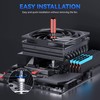 Low Profile CPU Cooler:75mm Height CPU Air Cooler 8 Heatpipes